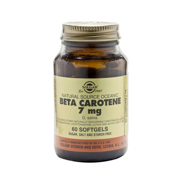Solgar Beta Carotene 7 mg 60 Kapsül