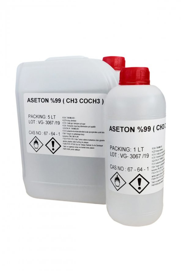 Aseton Saf  99.5 Yüksek Kalite - 1 Litre - 2