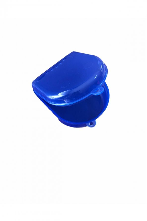 3 Adet Küçük Boy Diş Protez Saklama Kutusu / Aparey Kutusu Mavi - 2