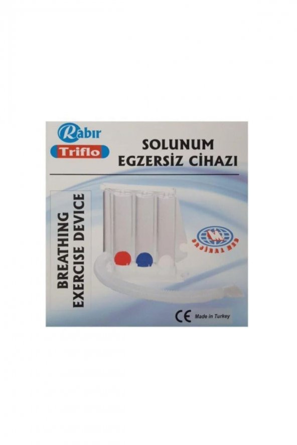 Triflo Solunum Egzersiz Cihazı - Rabır - Nefes Egzersiz Cihazı Kutusuz