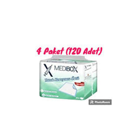 MEDİBOX Yatak Koruyucu Örtü 60cmX90cm 30lu  4 Paket (120 ADET)