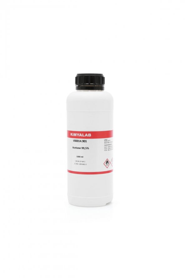 Saf Aseton  99,5 Extra Pure 1000 ml ( 1lt )