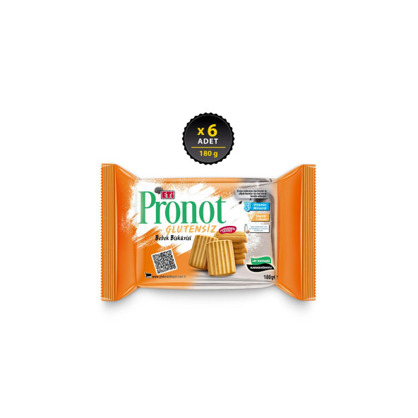 Eti Pronot Glutensiz Bebek Bisküvisi 180 g x 6 Adet - 2