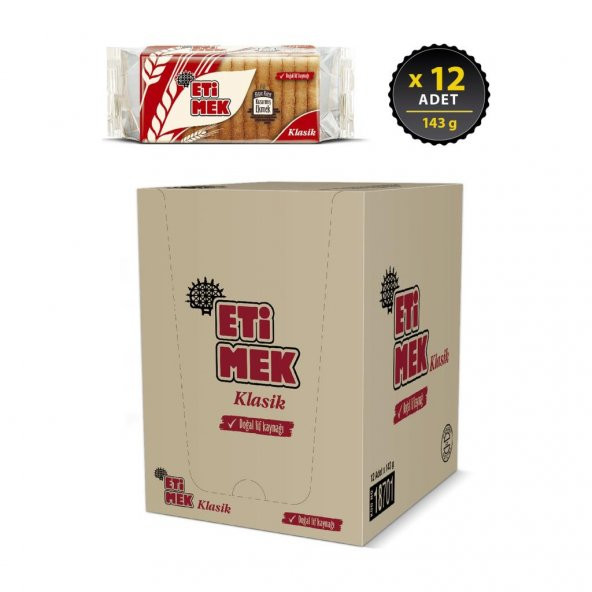 Eti Etimek Klasik 143 g x 12 Adet - 2