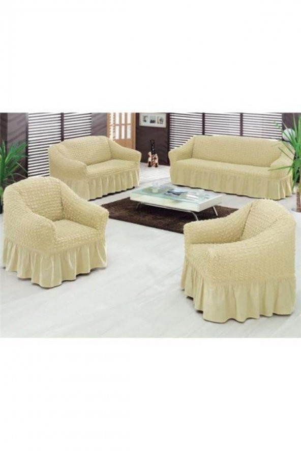 Bürümcük Maxi Koltuk Örtüsü Takımı 3+3+1+1 ürün görseli 1