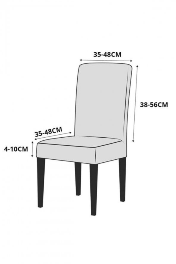 Tekli Gri Bürümcük Sandalye Örtüsü - 2