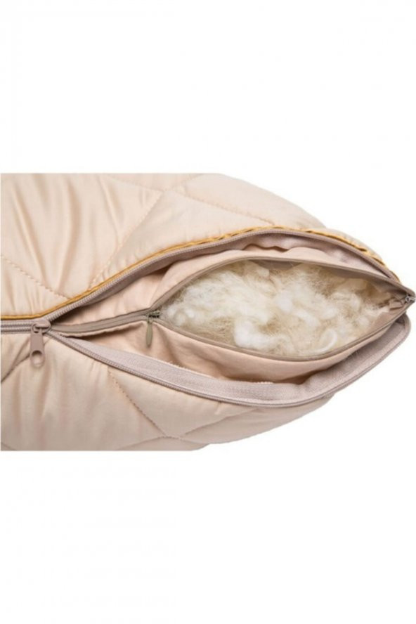 Unisex Kahverengi Yün Yastık 50x70 cm 2li - 2