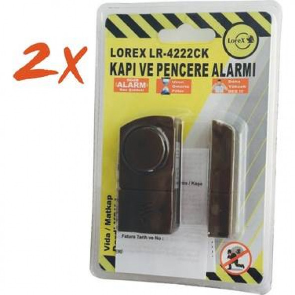 2 Adet LOREX LR-4222CK Kahverengi Kapı Pencere Alarmı