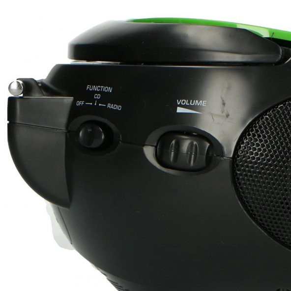 LENCO SCD-24 YEŞİL/SİYAH - CD ÇALARLI TAŞINABİLİR Müzik Seti STEREO FM RADYO - YEŞİL/SİYAH - 8