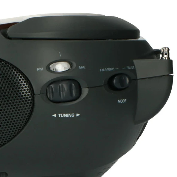 LENCO SCD-24 BEYAZ - CD ÇALARLI TAŞINABİLİR Müzik Seti STEREO FM RADYO - BEYAZ - 4