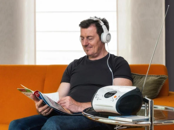 LENCO SCD-24 BEYAZ - CD ÇALARLI TAŞINABİLİR Müzik Seti STEREO FM RADYO - BEYAZ - 10