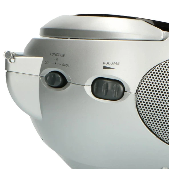 LENCO SCD-24 SİYAH/GÜMÜŞ - CD ÇALARLI TAŞINABİLİR Müzik Seti STEREO FM RADYO - SİYAH/GÜMÜŞ - 7