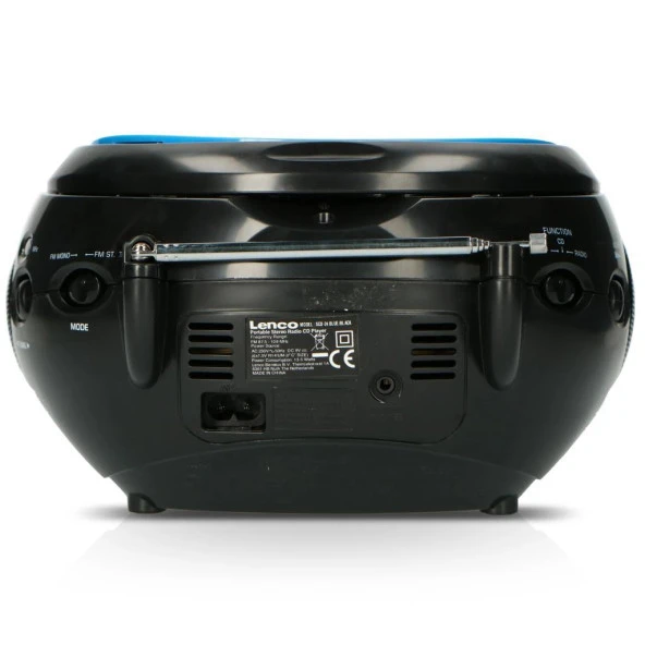 LENCO SCD-24 MAVİ/SİYAH - CD ÇALARLI TAŞINABİLİR Müzik Seti STEREO FM RADYO - MAVİ/SİYAH - 11