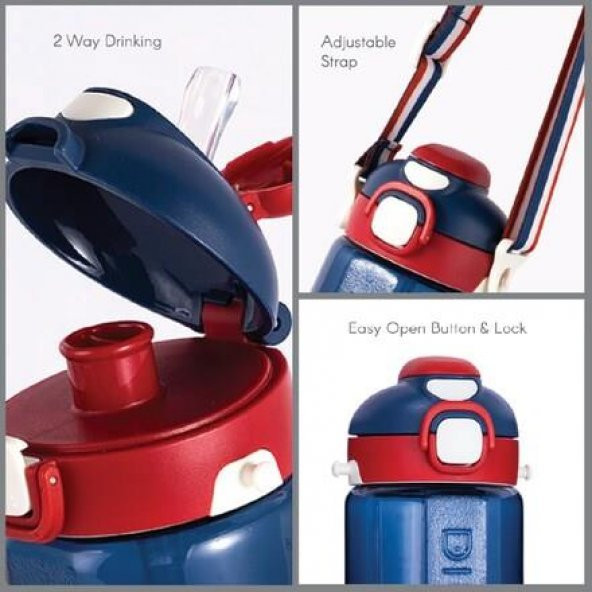 Bee Diller Tritan Pipetli Su Matarası 780Ml Turkuaz - 5