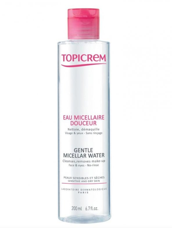 Topicrem Gentle Cleansing Water Face and Eyes 200ml