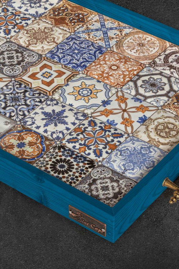 Esperanza Tepsi 62x32CM Doğal Masif Seramik Sunum Tepsisi - 6