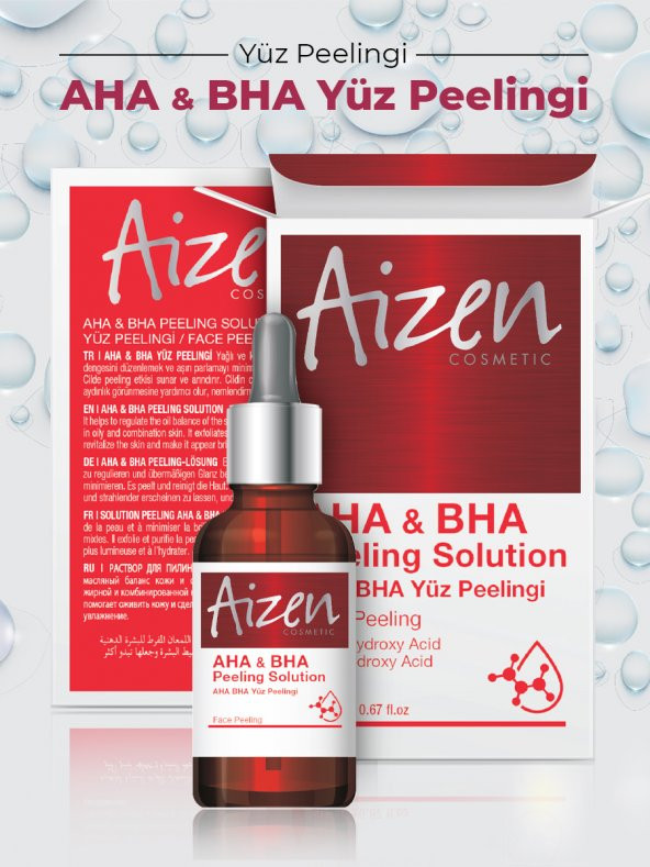 Aizen Aha + Bha Yüz Peelingi Solüsyon 20ml