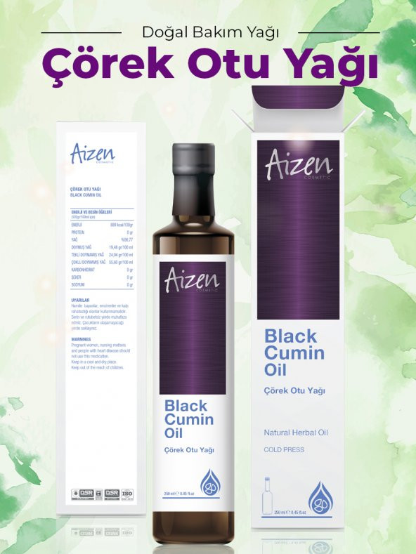 Aizen Çörek Otu Yağı 250ml