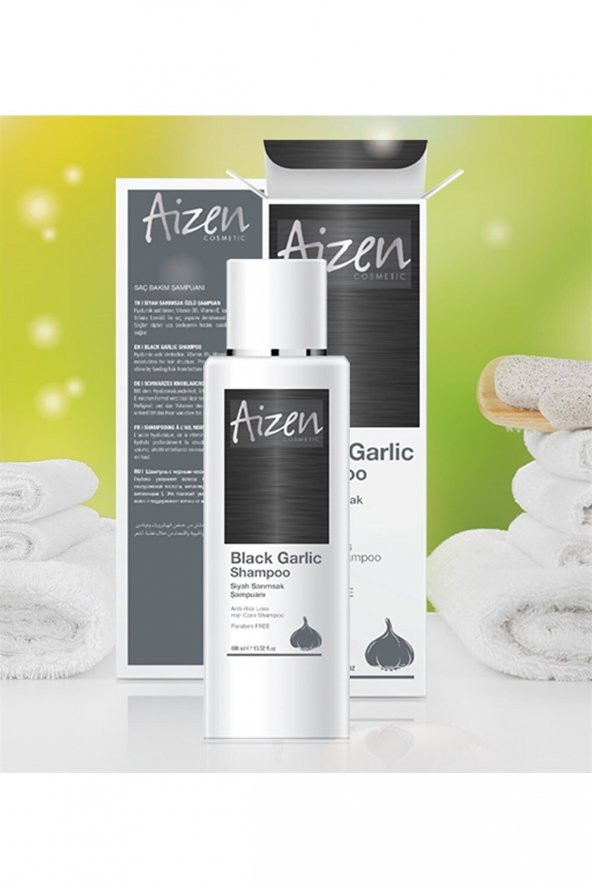 Aizen Siyah Sarımsak Şampuanı Saç Onarıcı,Besleyici,Uzamaya Yardımcı Şampuan 400 Ml - 3