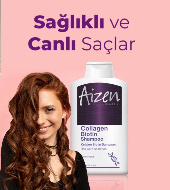 Aizen Kolajen Biotin Saç Bakım Şampuanı 400ml - 2