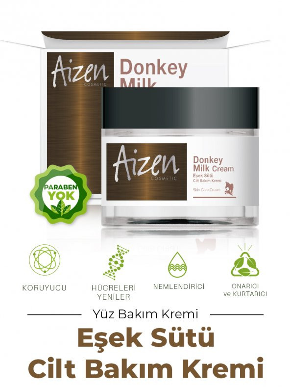 Aizen Eşek Sütü Özlü Yüz ve Vücut Bakım Kremi 50ml