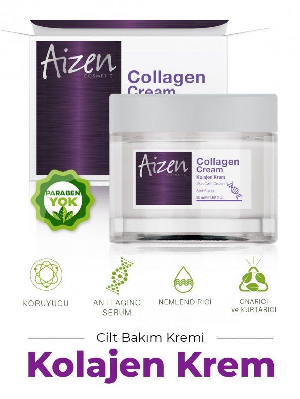 Aizen Cilt Bakım Kremi Collagen Cream 50ml - 2