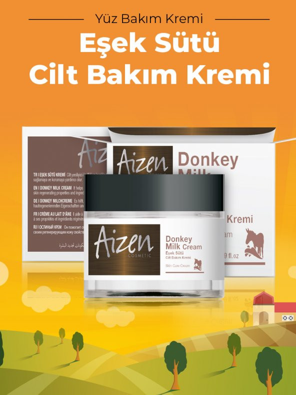 Aizen Eşek Sütü Özlü Yüz ve Vücut Bakım Kremi 50ml - 2