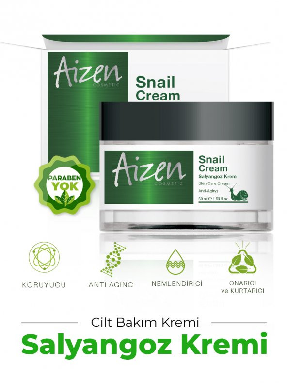 Aizen Salyangoz Cilt Bakım Kremi 50 ml