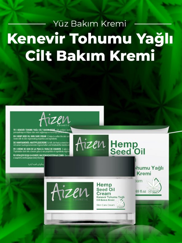 Aizen Kenevir Tohumu Yağlı Cilt Bakım Kremi - Hemp Speed Oil Cream 50ml - 2