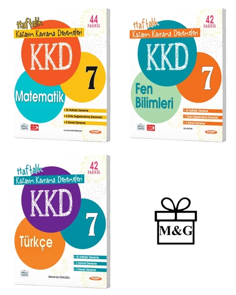 7.Sınıf KKD Matematik Fen Bilimleri ve Türkçe Deneme