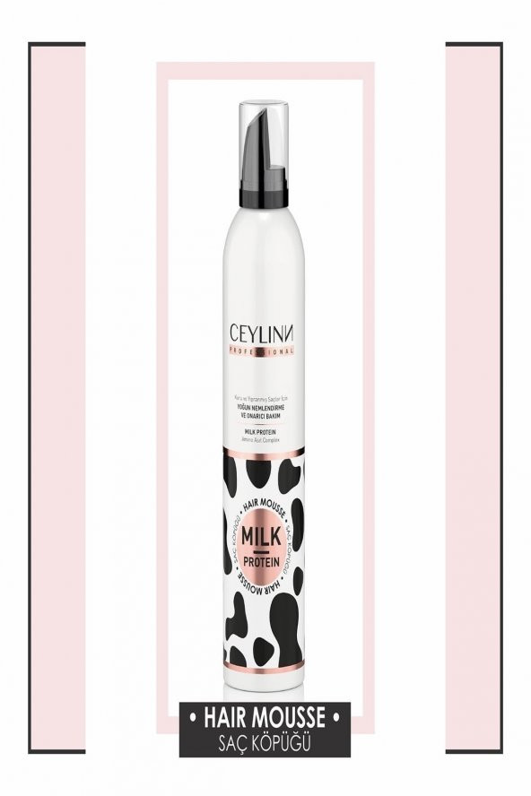 Ceylinn Milk Protein Kuru Ve Yıpranmış Saçlar Için Yoğun Onarıcı Saç Köpüğü 300 Ml