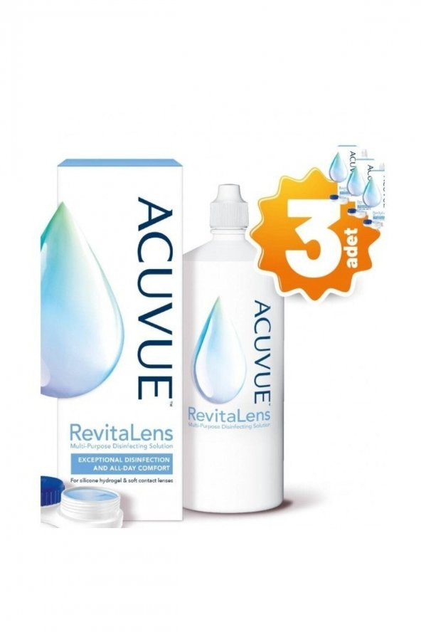 Acuvue Revitalens Dezenfektan Lens Solüsyon 360 ml 3 Adet