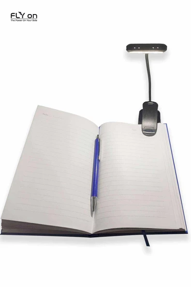 Klipsli Kitap Okuma Işığı Led Kitap Arası Okuma 3 Ledli Mandallı Lamba Beyaz Işık Masa Lambas-fnr100 - 4