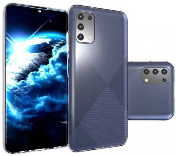 Samsung Galaxy A03S Kılıf Şeffaf Hibrit Silikon Esnek Tam Koruma