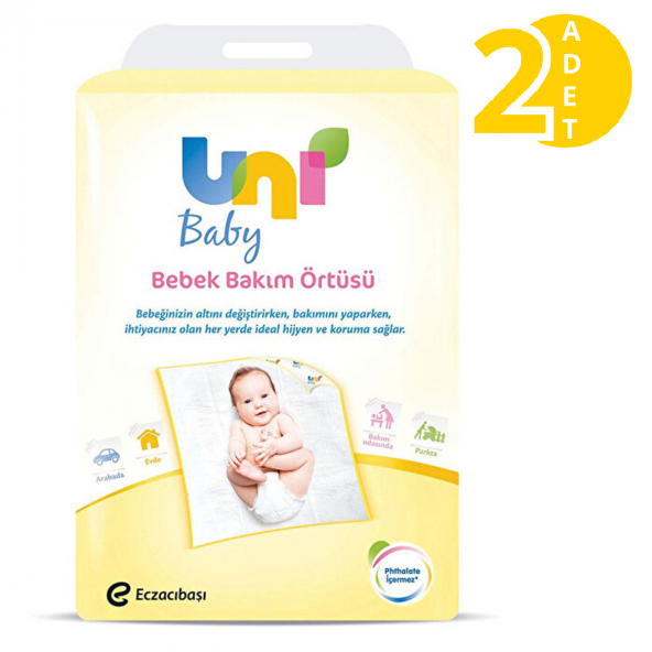 Uni Baby Bebek Bakım Örtüsü 10x2 20 Adet