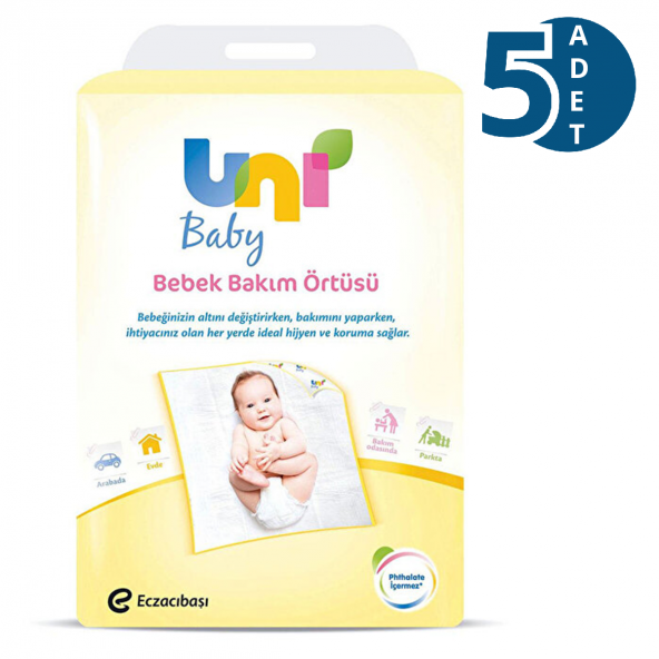 Uni Baby Bebek Bakım Örtüsü 10x5 50 Adet