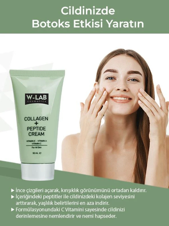W Lab Collagen + Peptide Gençleştirici Krem 50 ML - 3