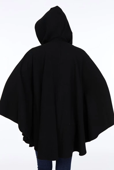 IŞŞIL 7004-Kapişonlu Hamile Kaşe Pelerin-Panço - 5