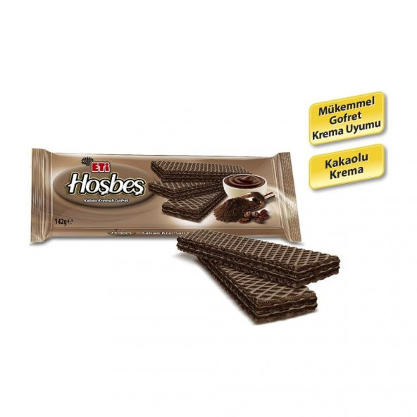 Eti Hoşbeş Kakao Kremalı Gofret 142 g x 20 Adet - 3