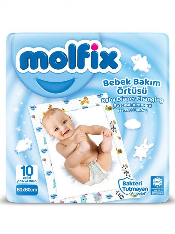 Molfix Bebek Bakım Örtüsü 10x2 20 Adet