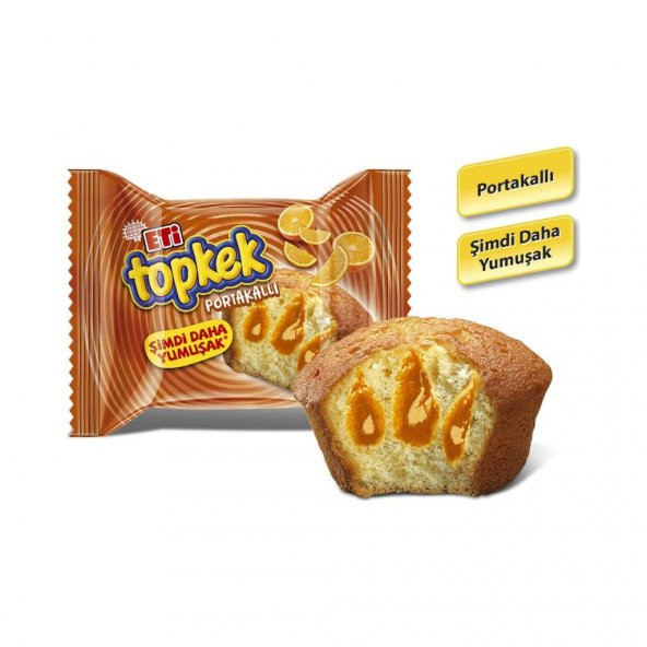 Eti Topkek Portakallı 40 g x 24 Adet - 3