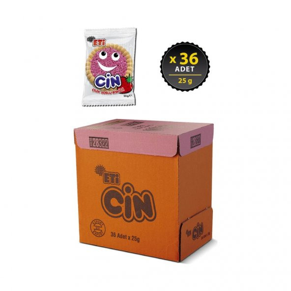 Eti Cin Çilekli 25 g x 36 Adet - 2