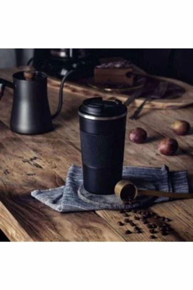 Kişiye Özel Çift Katmanlı Paslanmaz Çelik 500 Ml Kupa Araç Kahve Çay Termos Bardak -1549 - 4