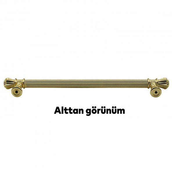 Çekmece Dolap Kapak Kulpu Kulbu 192 mm Gold Metal Kulp - 5