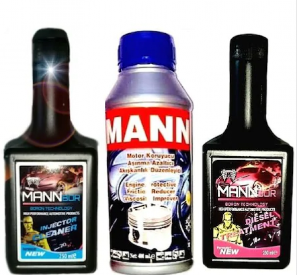 Mann motor koruyucu&onarıcı+enjektör temizl.+Dizel yakıt katkısı 250 ml