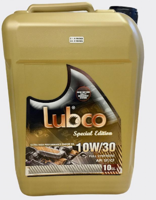 Lubco 10w30 Motor Yağı 10,5 Litre