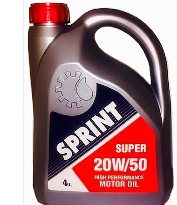 Sprint Süper 20W50 4LT Motor Yağı Benzin&Dizel&Lpg Uyumlu