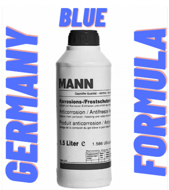 Mann Antifriz Organik MAVİ RENK -37C 1.5 Litre