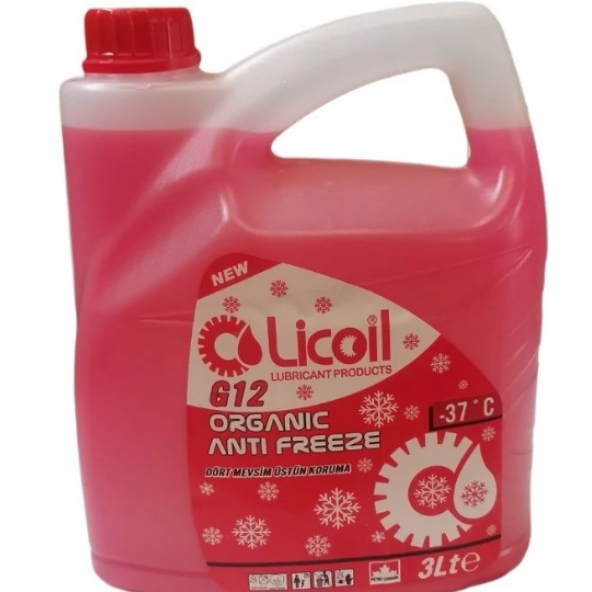 Licoil Antifriz Organik Kırmızı -37 C  3lt   2 Adet