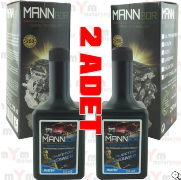 Mannbor Nano Enjektör Temizleyici Yakıt Katkısı 250ml x 2 ADET